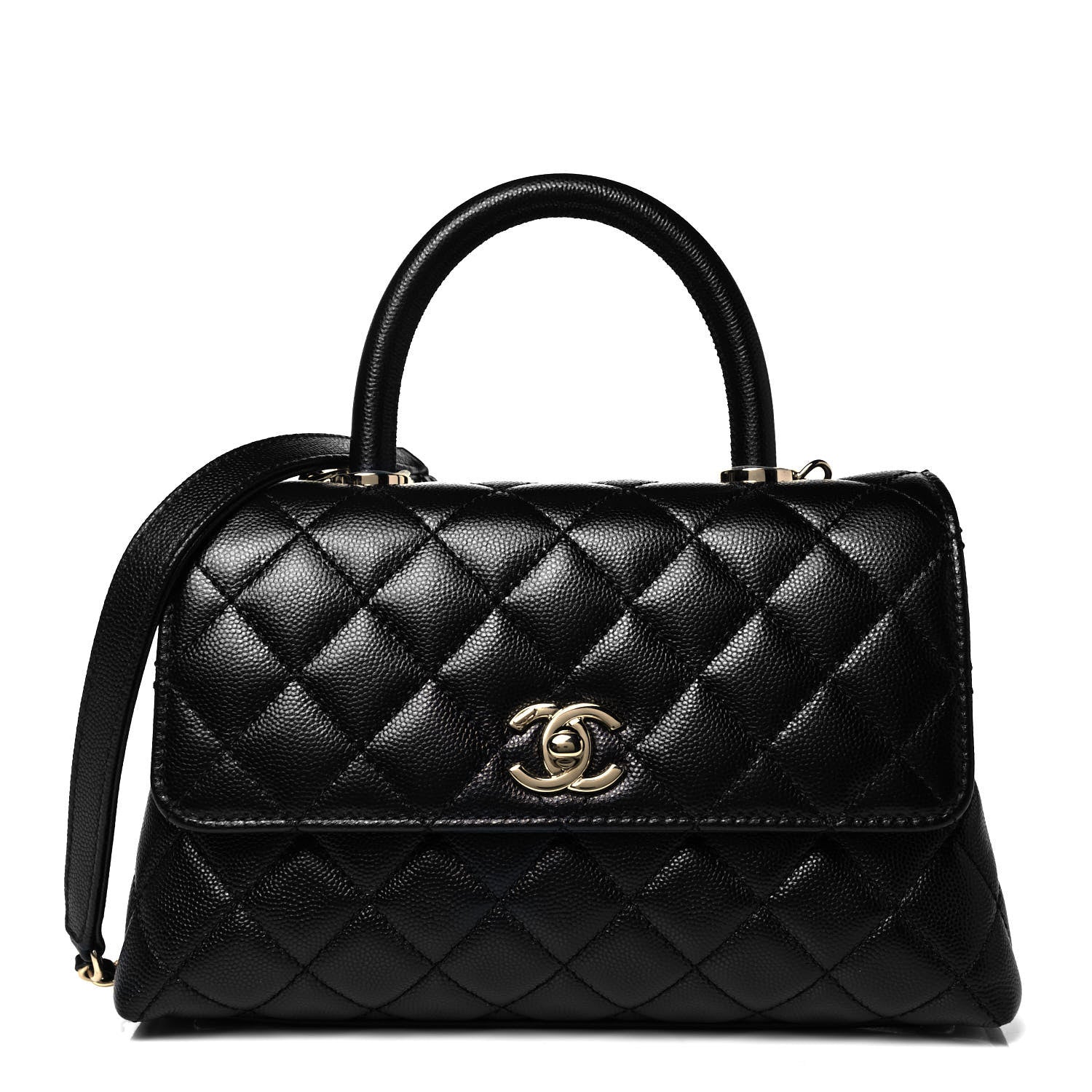 Chanel Caviar Quilted Mini Coco Handle Flap Black 1 of 9