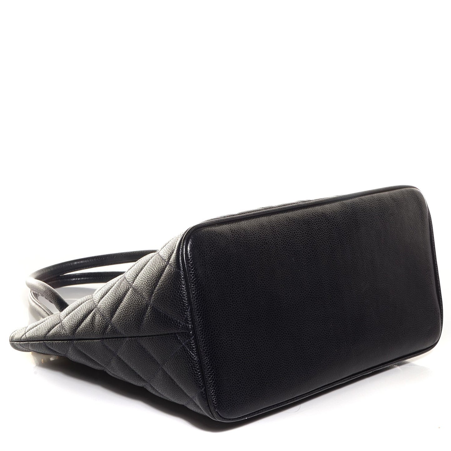 Caviar Quilted Medallion CC Tote Navy