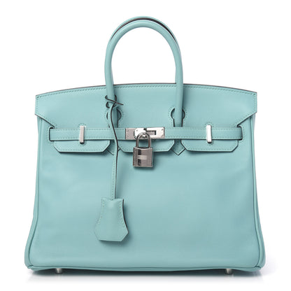 Hermes Swift Birkin 25 Blue Atoll 1 of 11