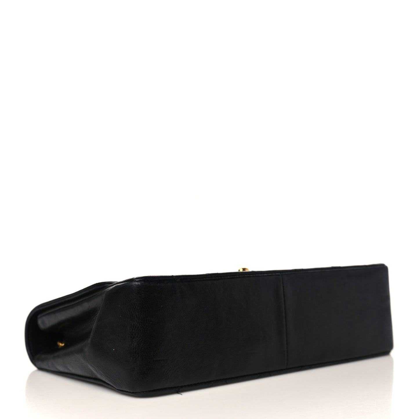 Lambskin Quilted Medium Single Flap Black