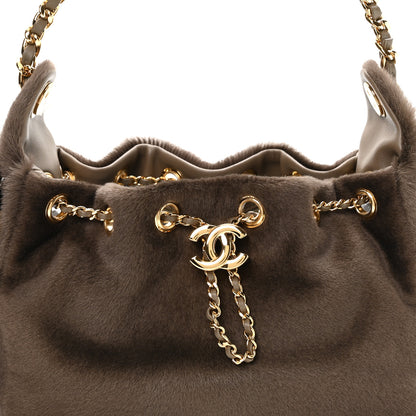 Chanel Pony Hair Mini Chanel 25 Handbag Dark Khaki 8 of 11