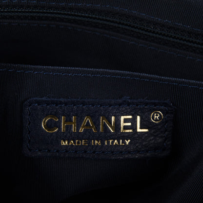 Chanel Washed Denim Quilted Large Urban Spirit Backpack Dark Blue 8 of 10