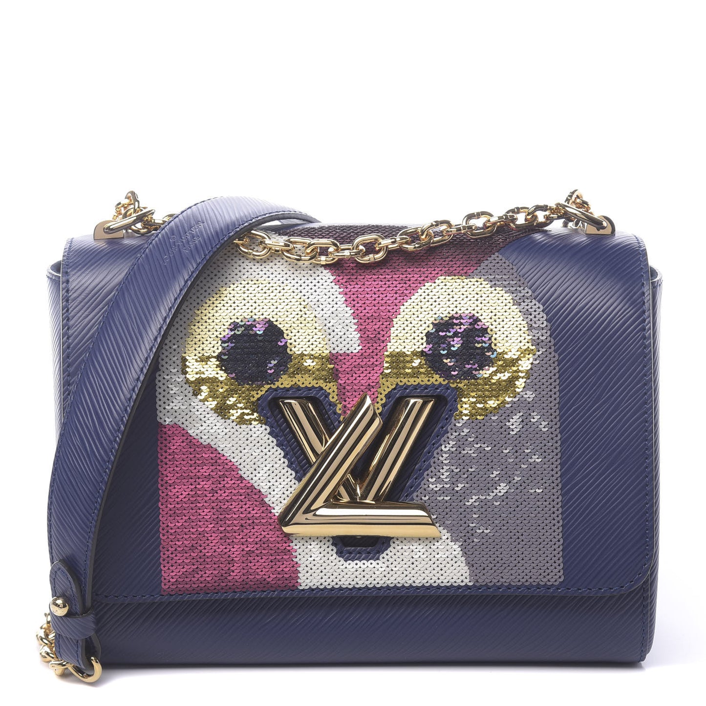 Epi Sequins Twist Shoulder Bag MM