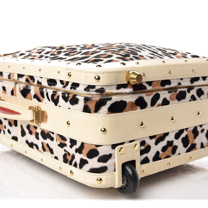 Valentino Garavani Calf Hair Leopard Print Rolling Luggage 5 of 34