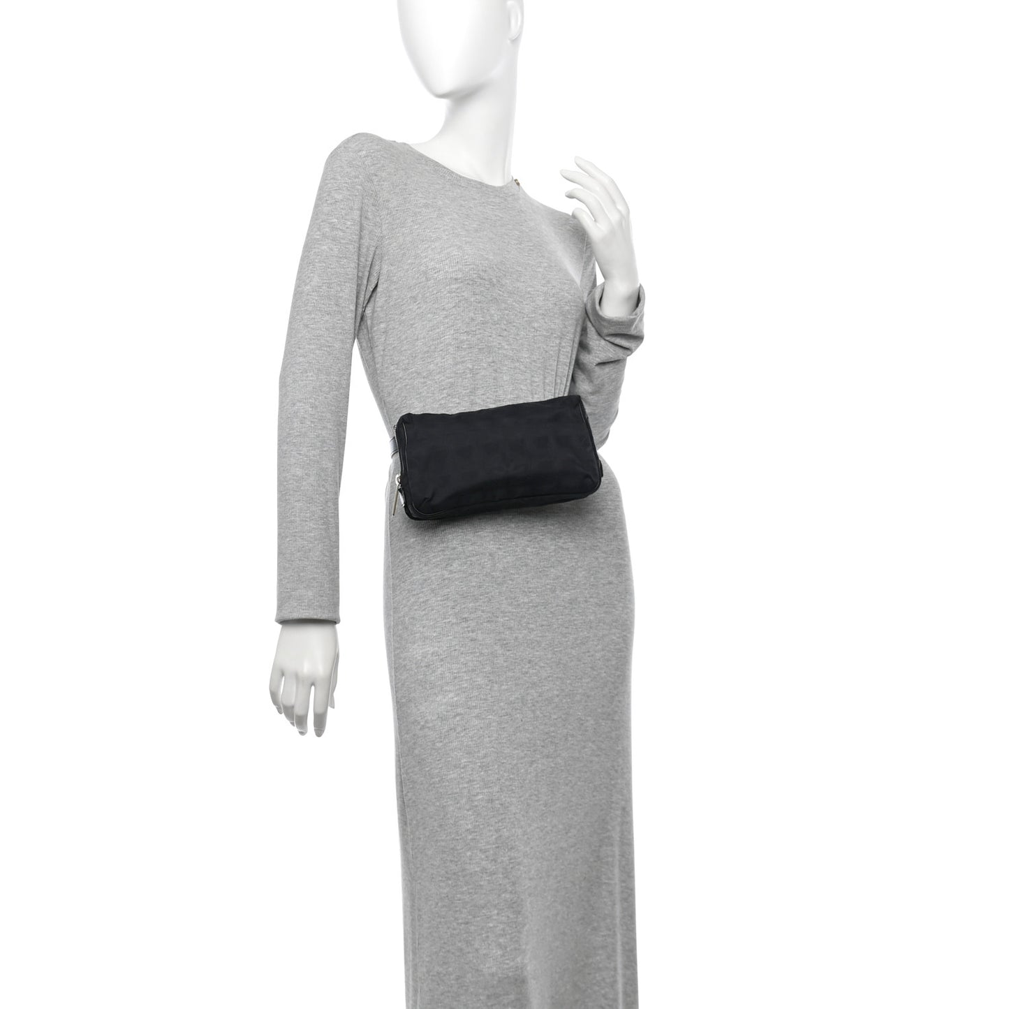 Nylon Sport Waist Bag Black