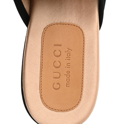 Gucci Velluto Marmara Mens Flying Pigs Mules 9 Verde Black 7 of 9