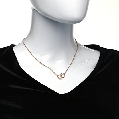Cartier 18K Pink Gold Interlocking LOVE Necklace 7 of 8