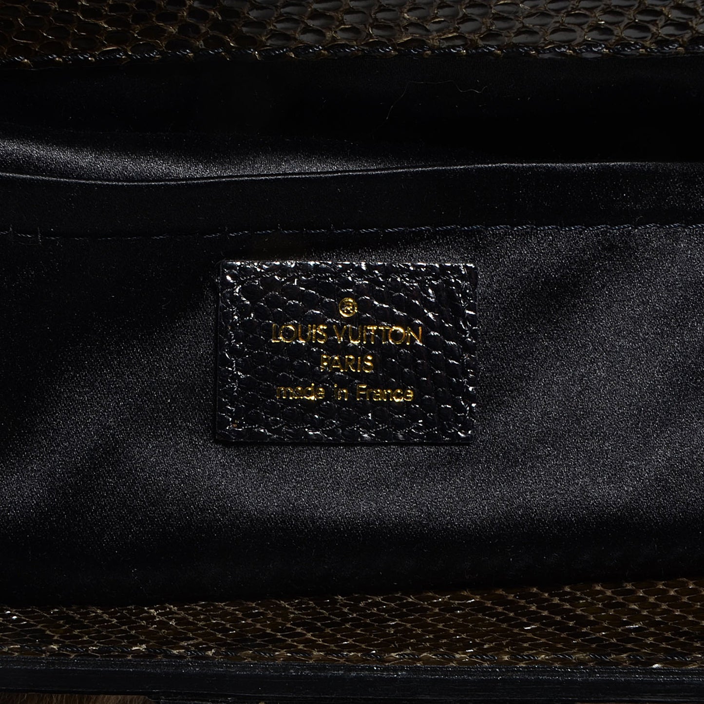 Monogram Denim Chinchilla Lizard Trapeze PM