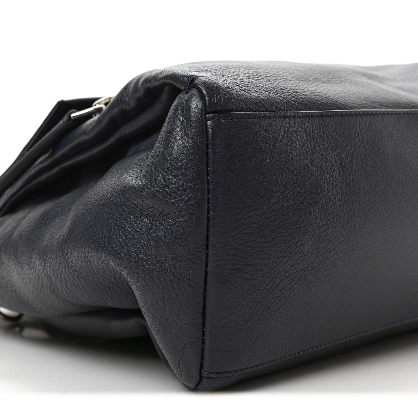 Calfskin Medium Pandora Pure Flap Bag Blue