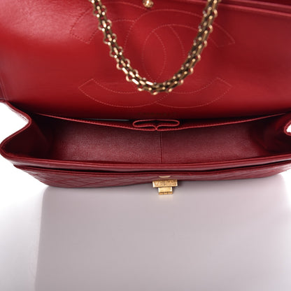 Chanel Aged Calfskin Quilted 2.55 Reissue 227 Flap Red 6 of 12