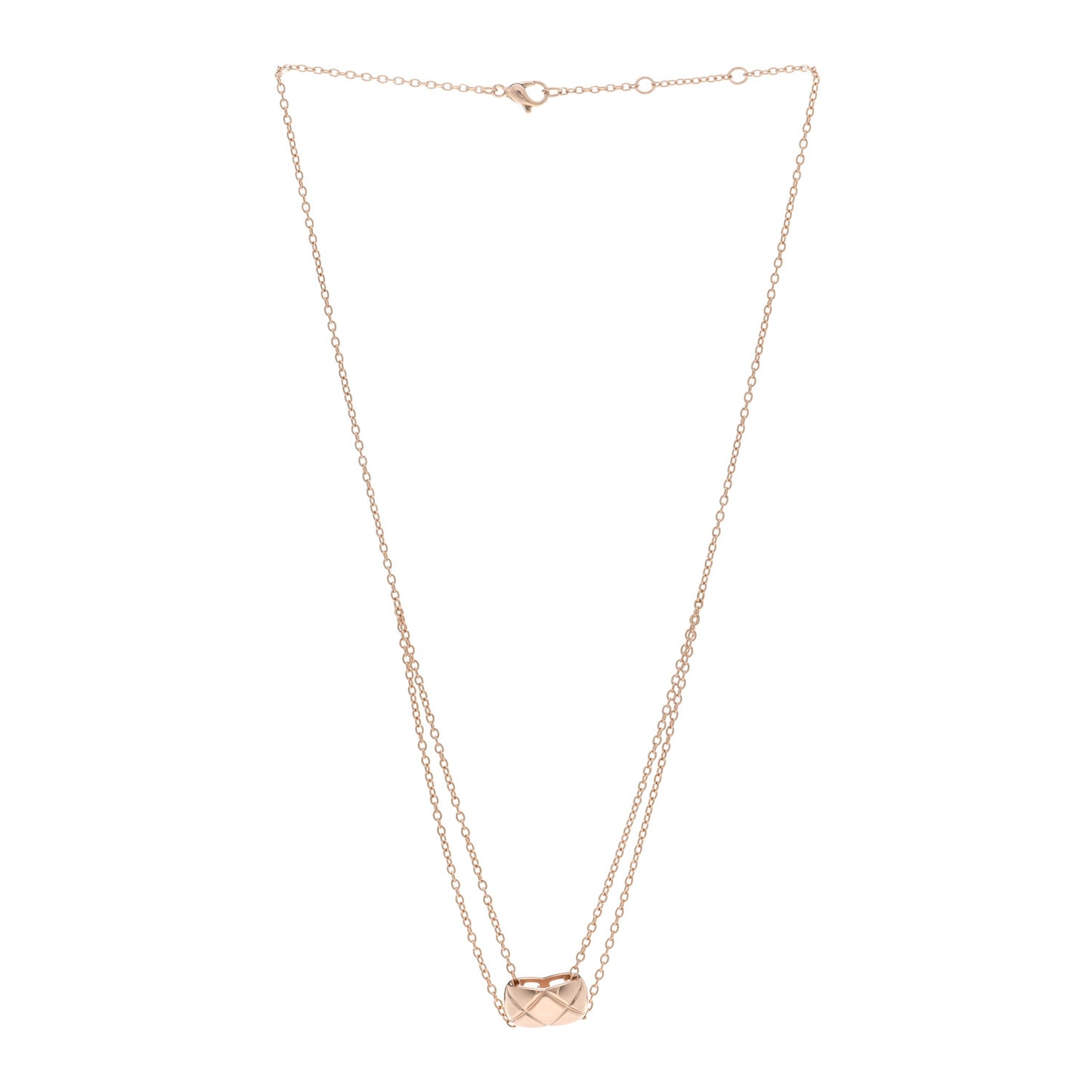 18K Beige Gold Coco Crush Pendant Necklace