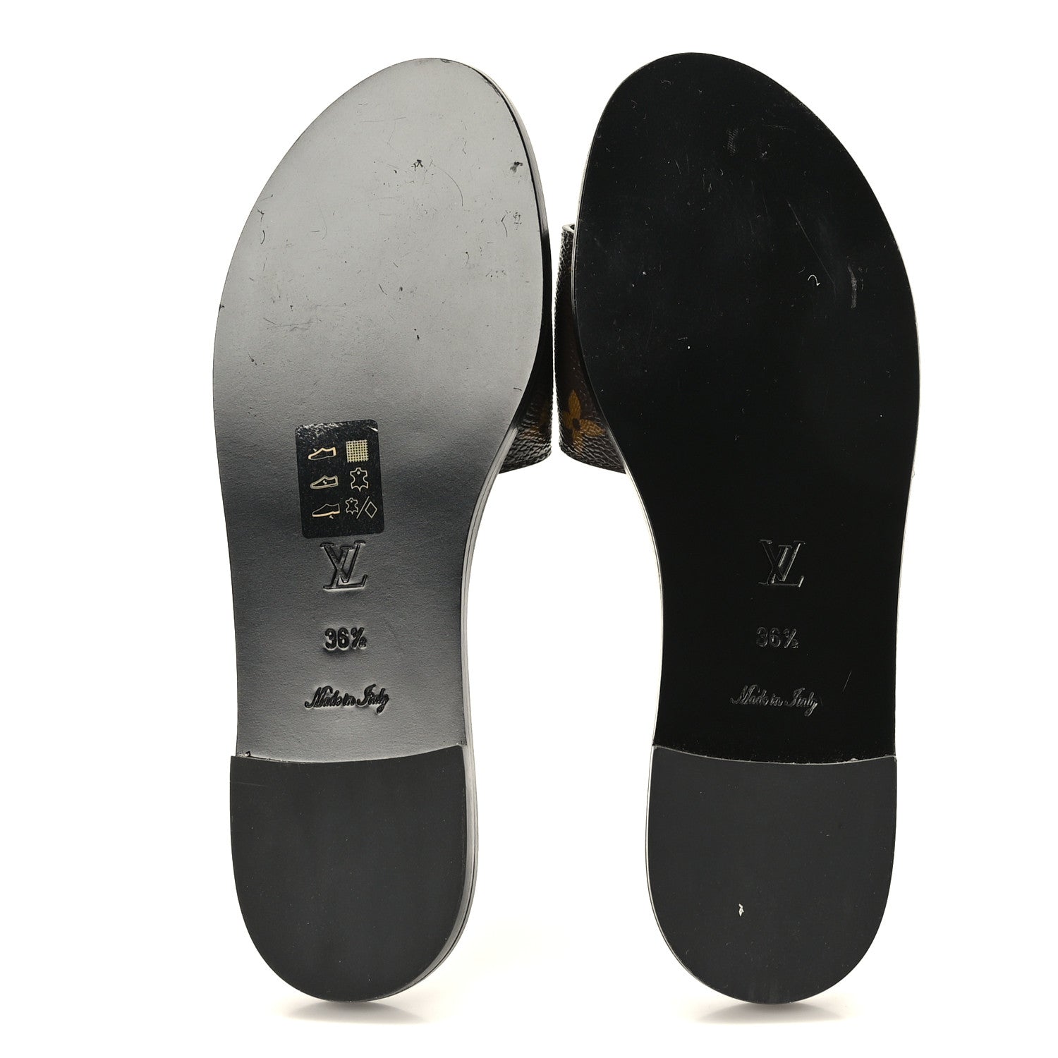Louis Vuitton Patent Monogram Lock It Flat Mules 36.5 5 of 8