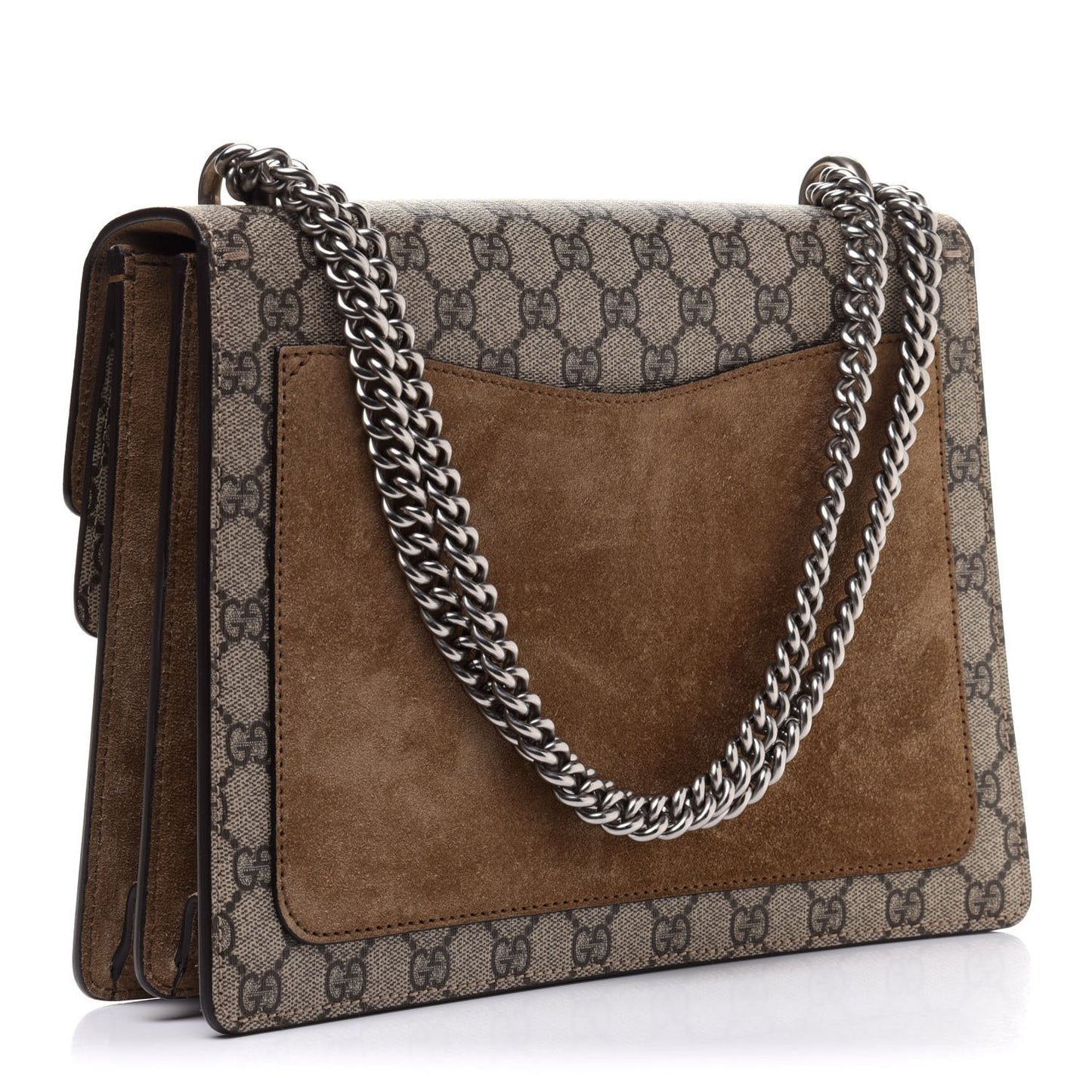 GG Supreme Monogram Medium Dionysus Shoulder Bag Taupe