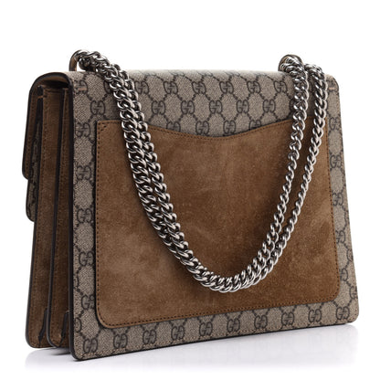 Gucci GG Supreme Monogram Medium Dionysus Shoulder Bag Taupe 3 of 12