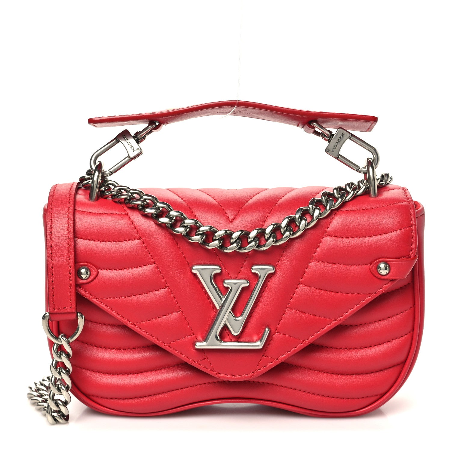 Louis Vuitton Calfskin New Wave Chain PM Scarlet 1 of 9