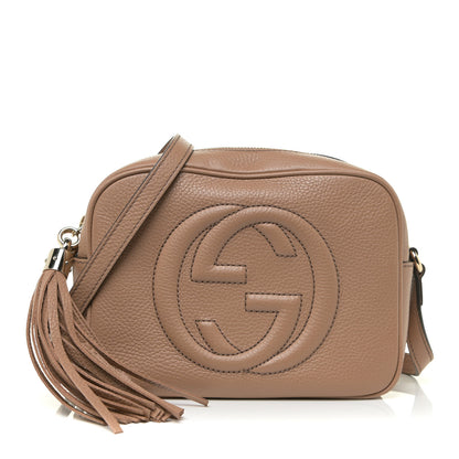 Gucci Pebbled Calfskin Small Soho Disco Bag Camelia 1 of 14