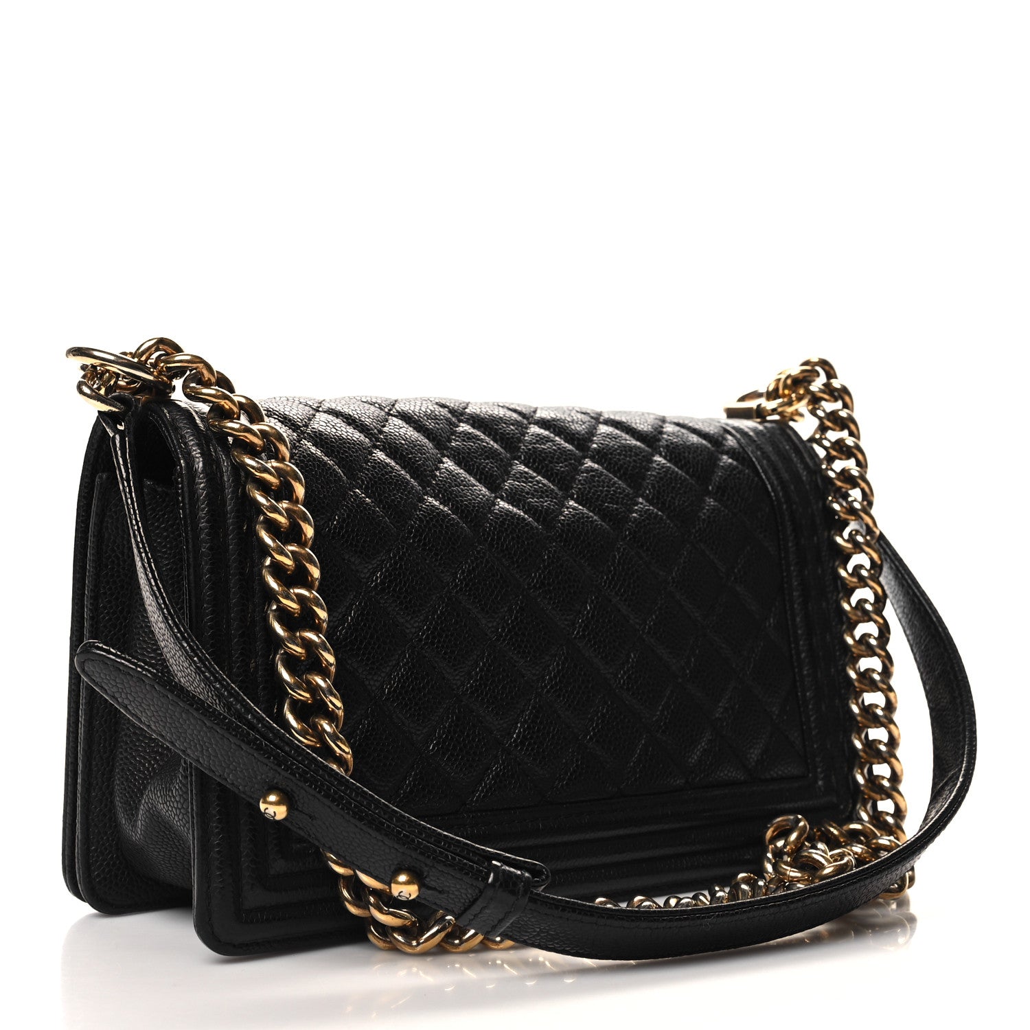 Chanel Caviar Quilted Medium Boy Flap Black 3 of 13