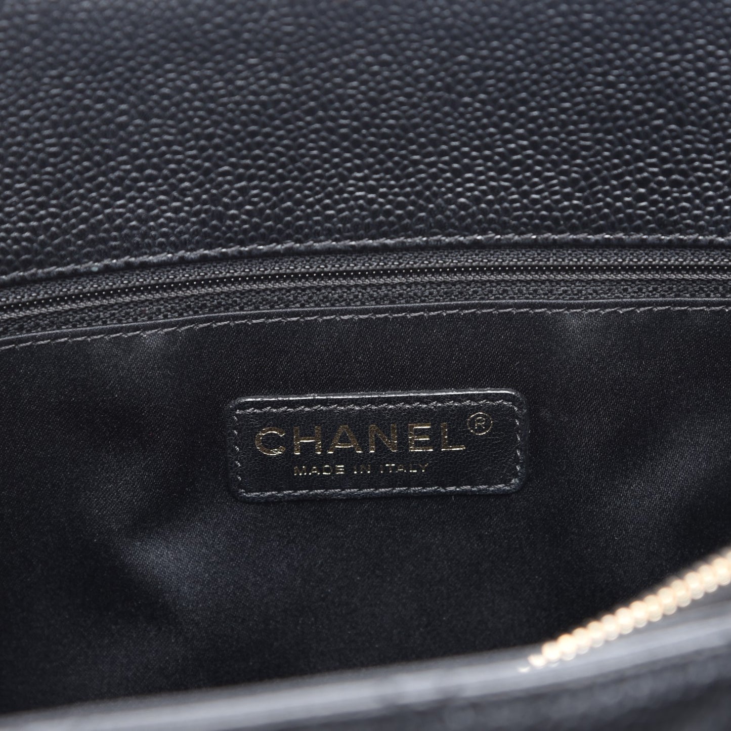 Caviar Quilted Grand Shopping Tote GST Black