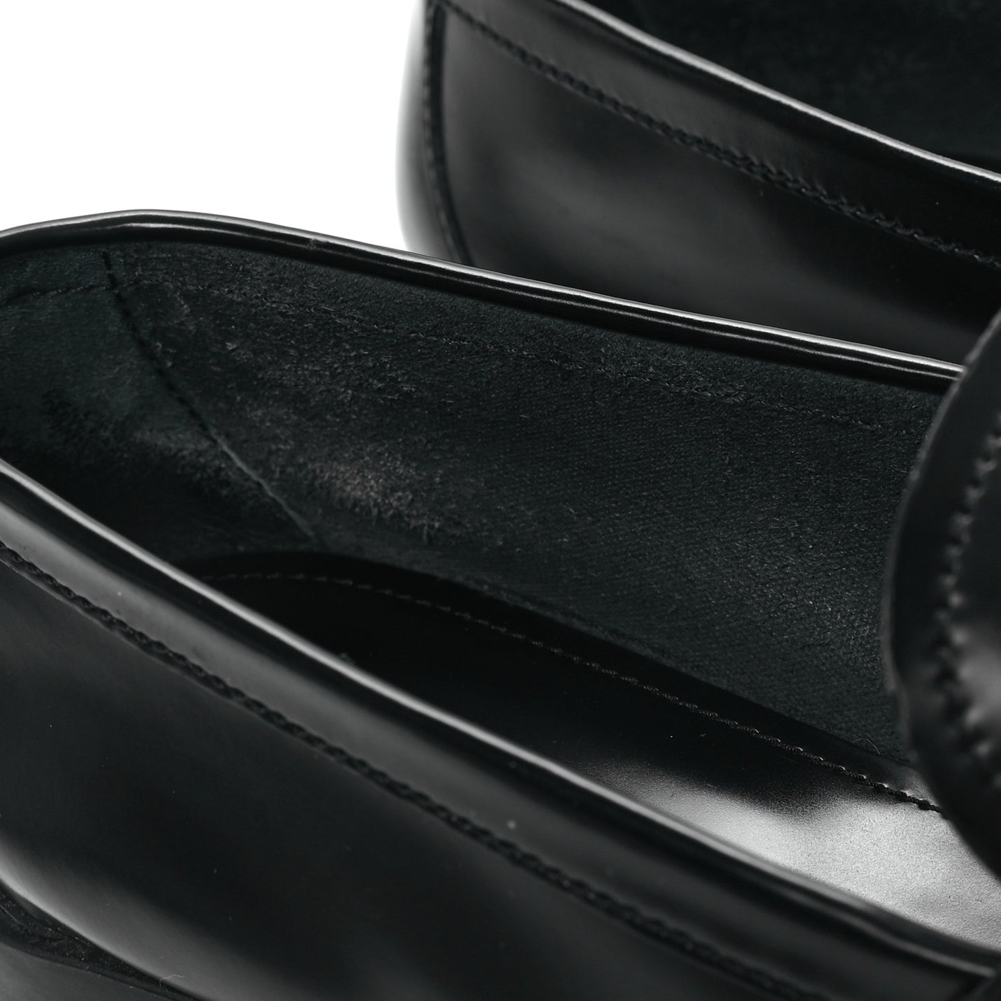 Spazzolato Metal Triangle Logo 20mm Loafers 39.5 Black