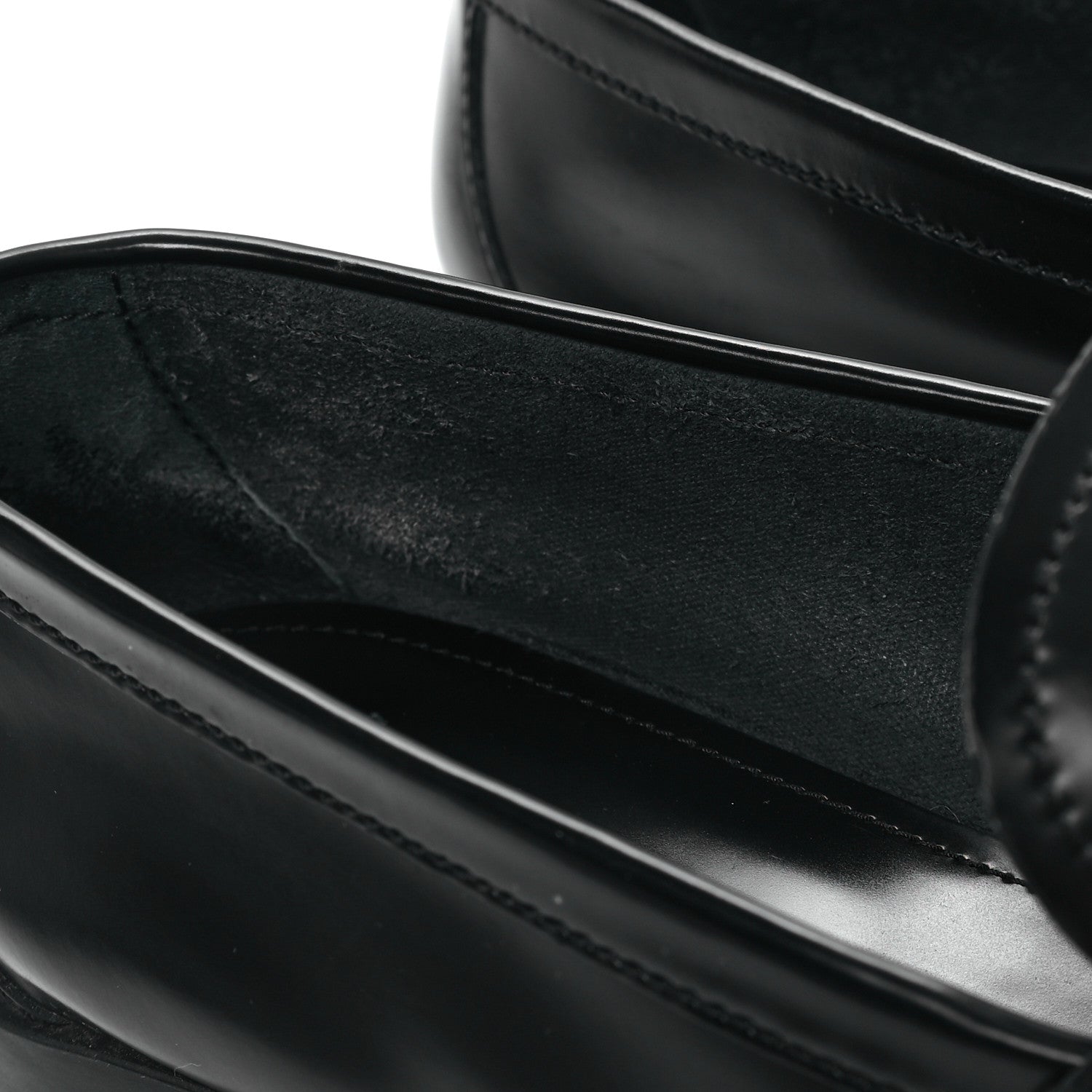 Prada Spazzolato Metal Triangle Logo 20mm Loafers 39.5 Black 10 of 11