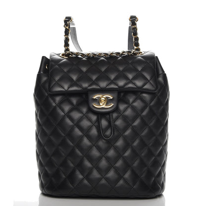 Chanel Lambskin Quilted Small Urban Spirit Backpack Black 1 of 7