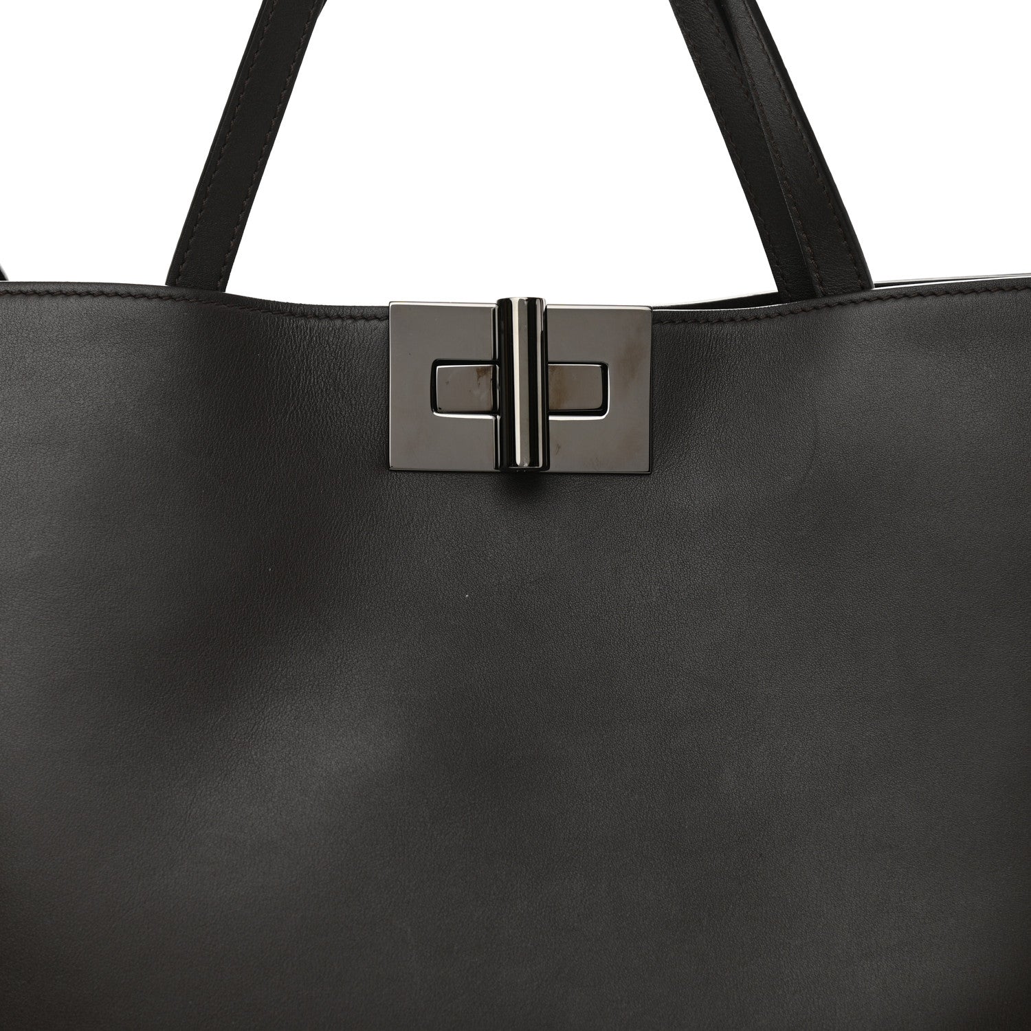 Tom Ford Calfskin Natalia Tote Dark Brown 7 of 11