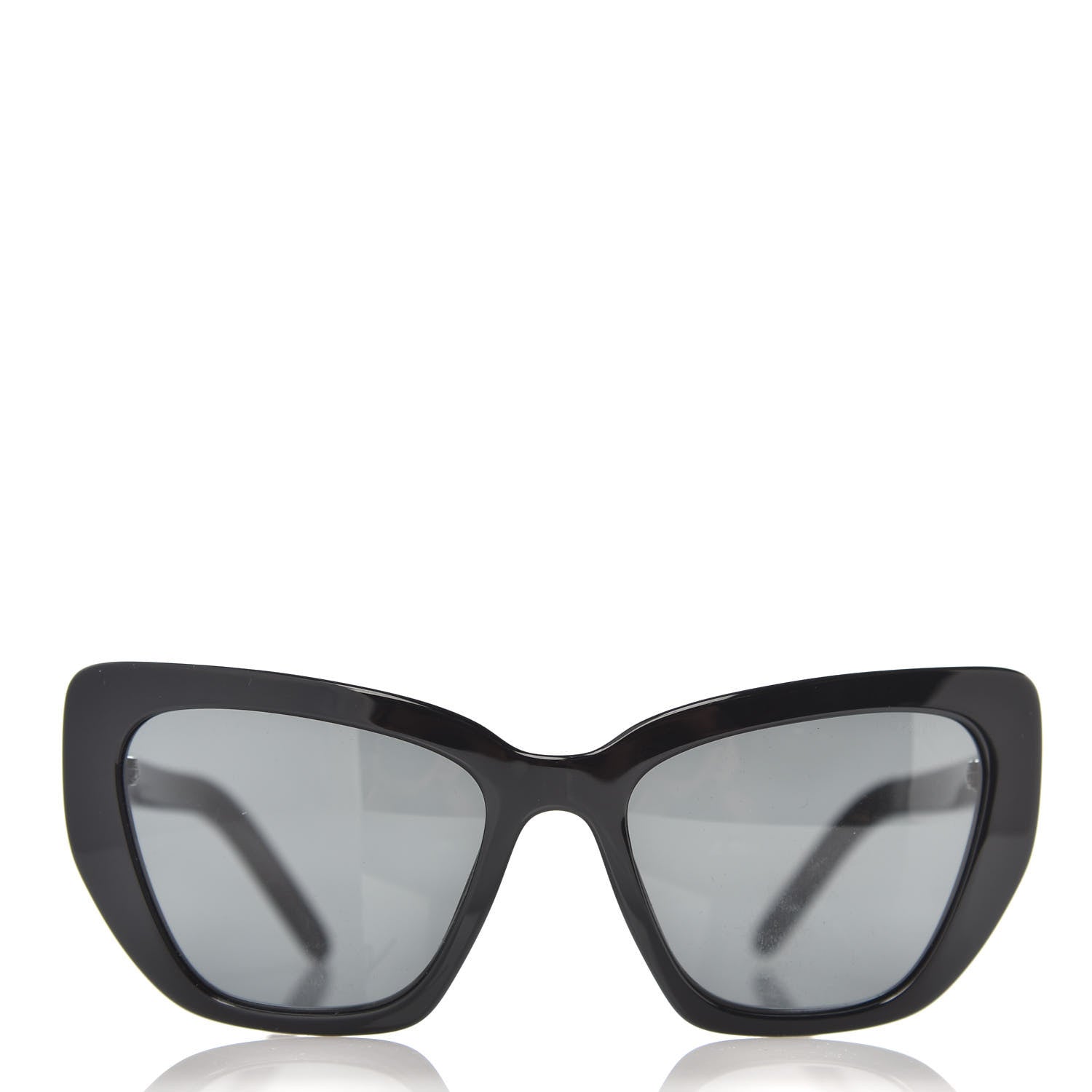 Prada Cat Eye Sunglasses SPR 08V Black 2 of 7