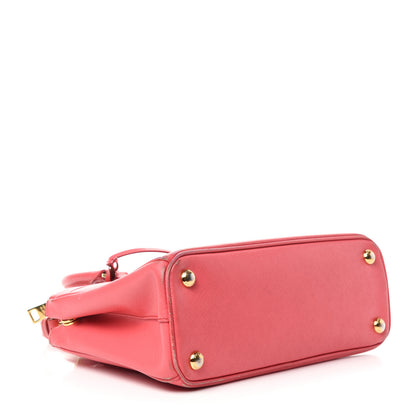 Prada Saffiano Mini Galleria Double Zip Tote Fragola 4 of 9