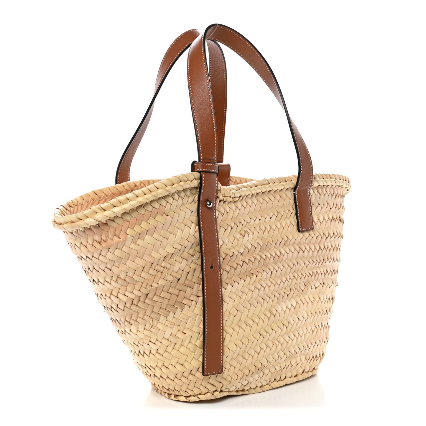 Raffia Basket Tote Bag Natural Tan