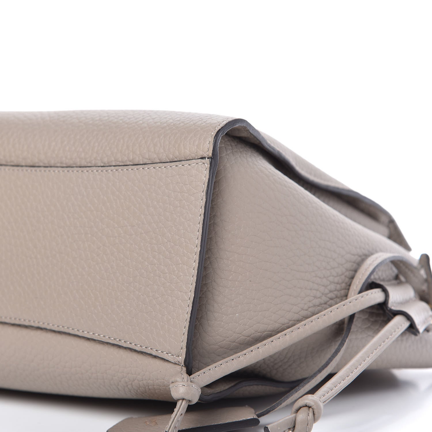 Mulberry Heavy Grain Small Iris Tote Powder Grey Dark Clay 7 of 9