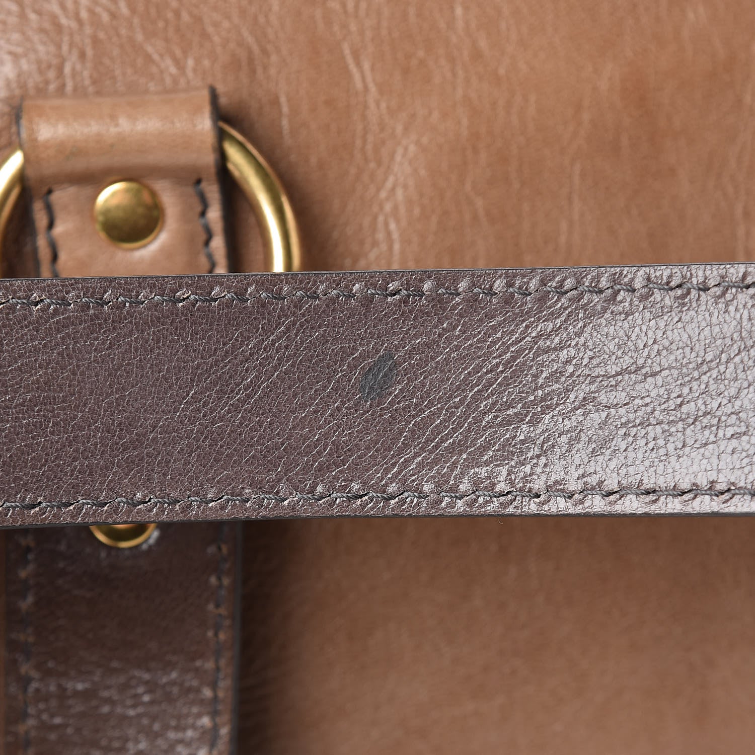 Saint Laurent Glazed Goatskin Muse Messenger Brown 16 of 18