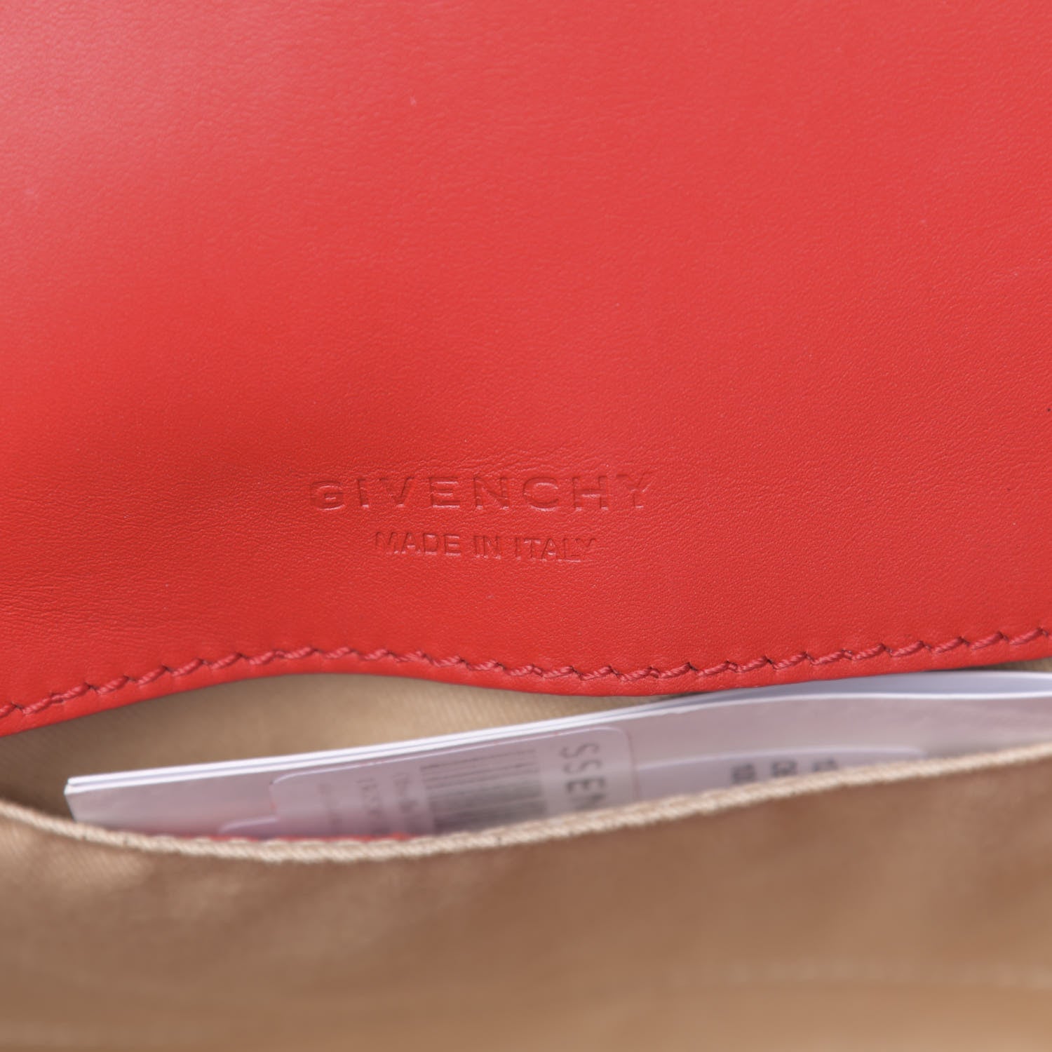 Givenchy Calfskin Small Obsedia Shoulder Bag Red Gold 6 of 9