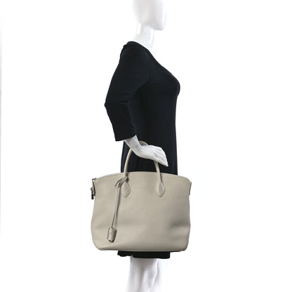 Louis Vuitton Veau Ecorce Haute Maroquinerie Lockit MM Ivory 2 of 9