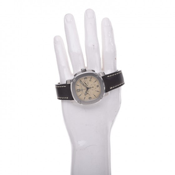 Stainless Steel Calfskin 45mm The Britain Quartz Watch Beige BBY1101