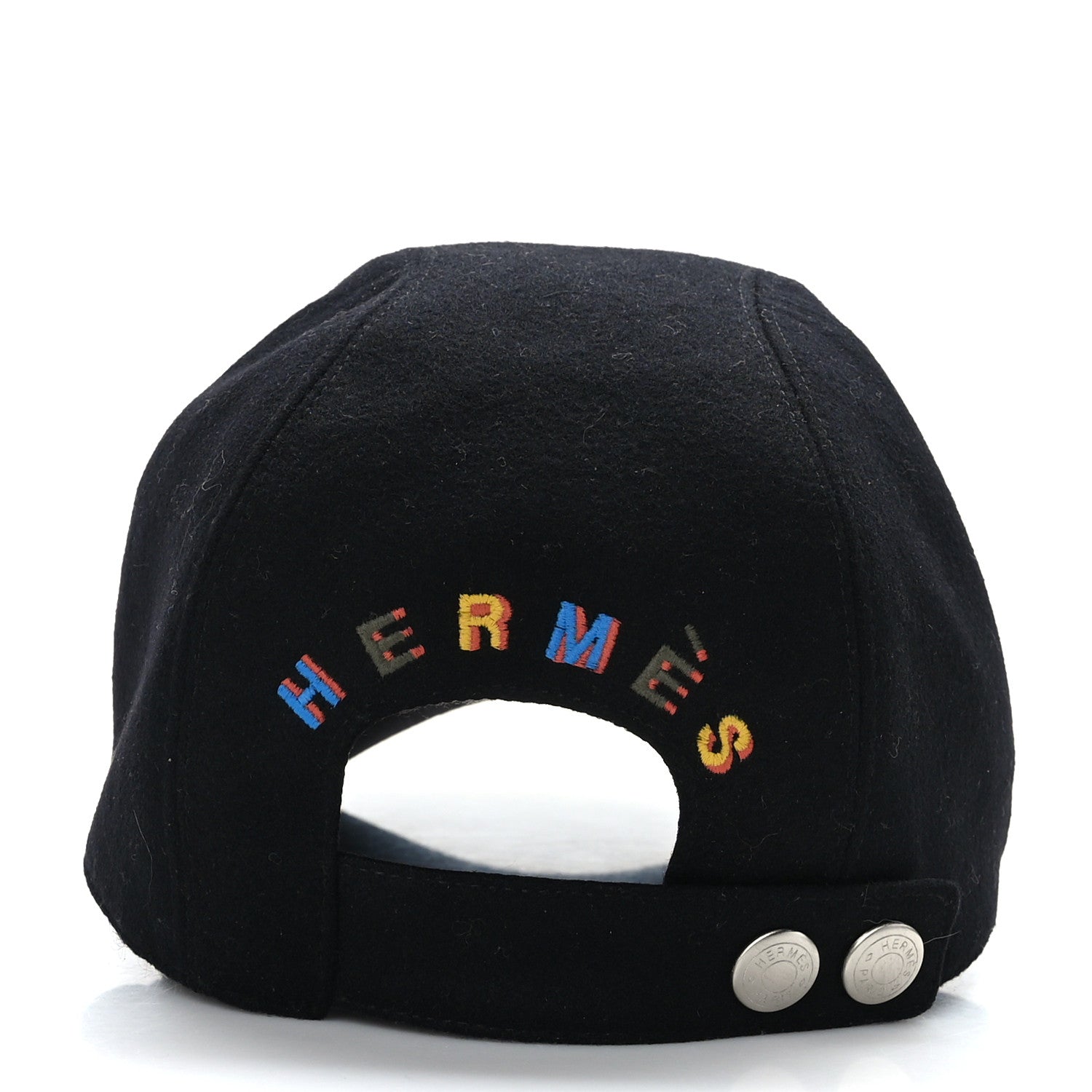 Hermes Cashmere Silk Cap 59 Black 7 of 7