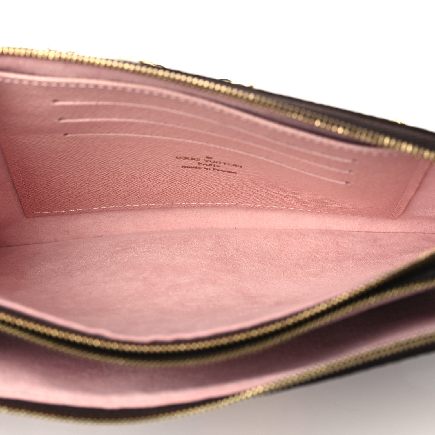 Louis Vuitton Monogram 2020 Christmas Animation Big Wheel Double Zip Pochette Rose Ballerine 6 of 7