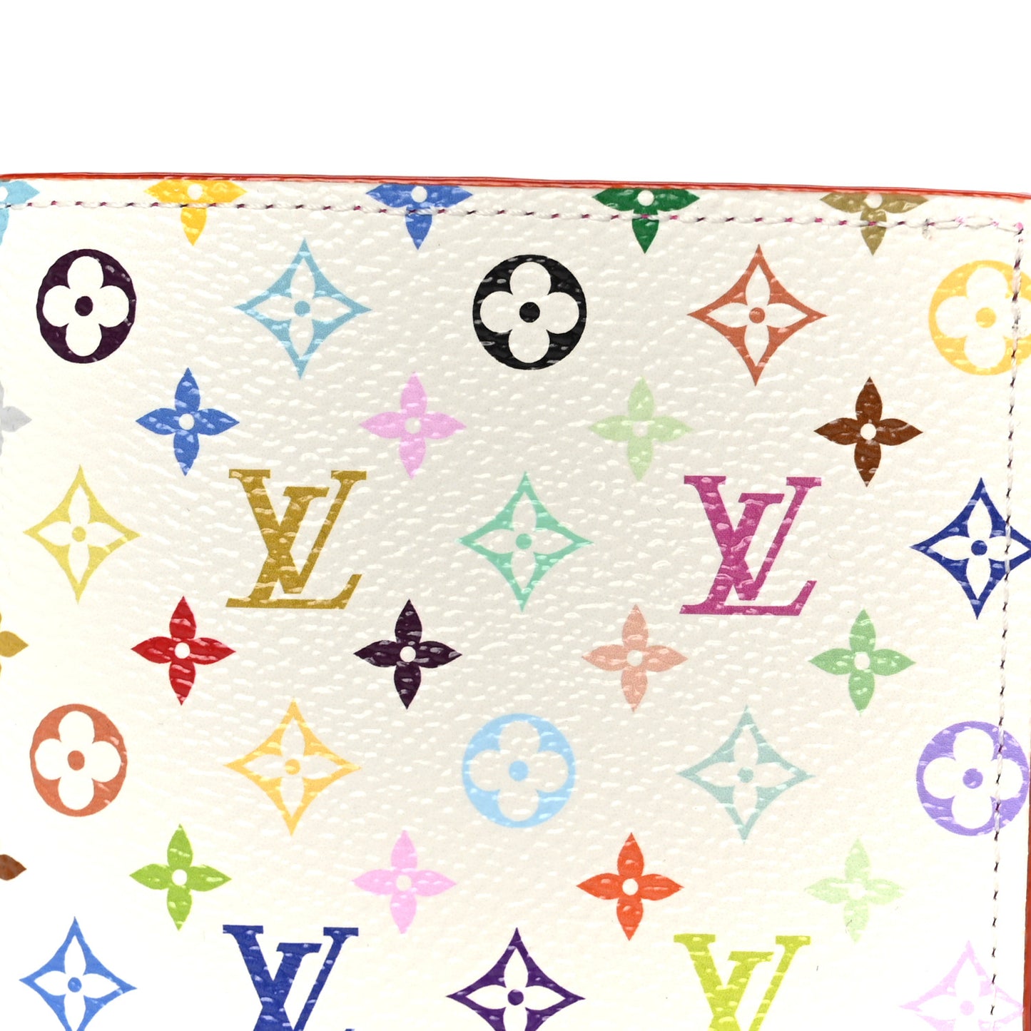LV X TM Monogram Multicolor Passport Cover White