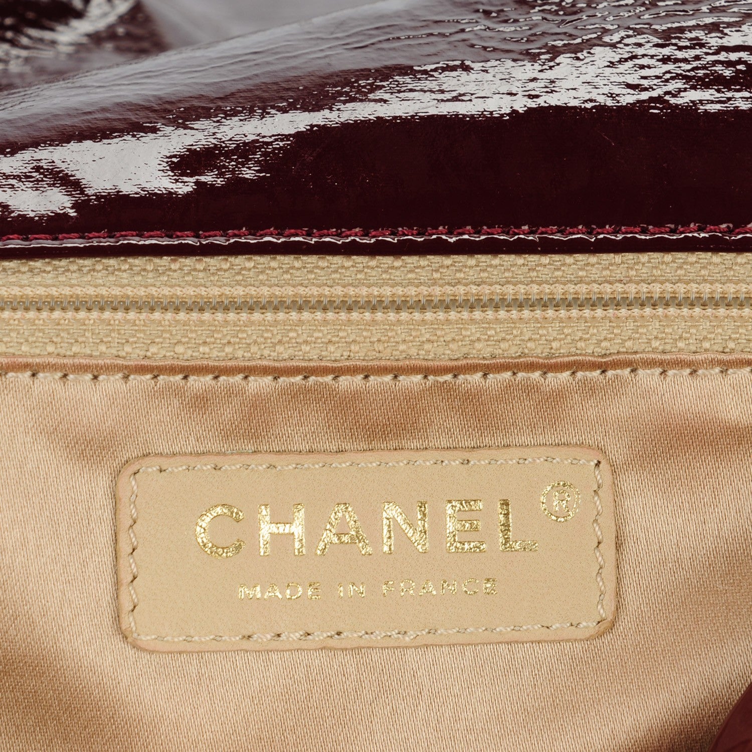 Chanel Vinyl Medium Rock and Chain Flap Bordeaux 5 of 6