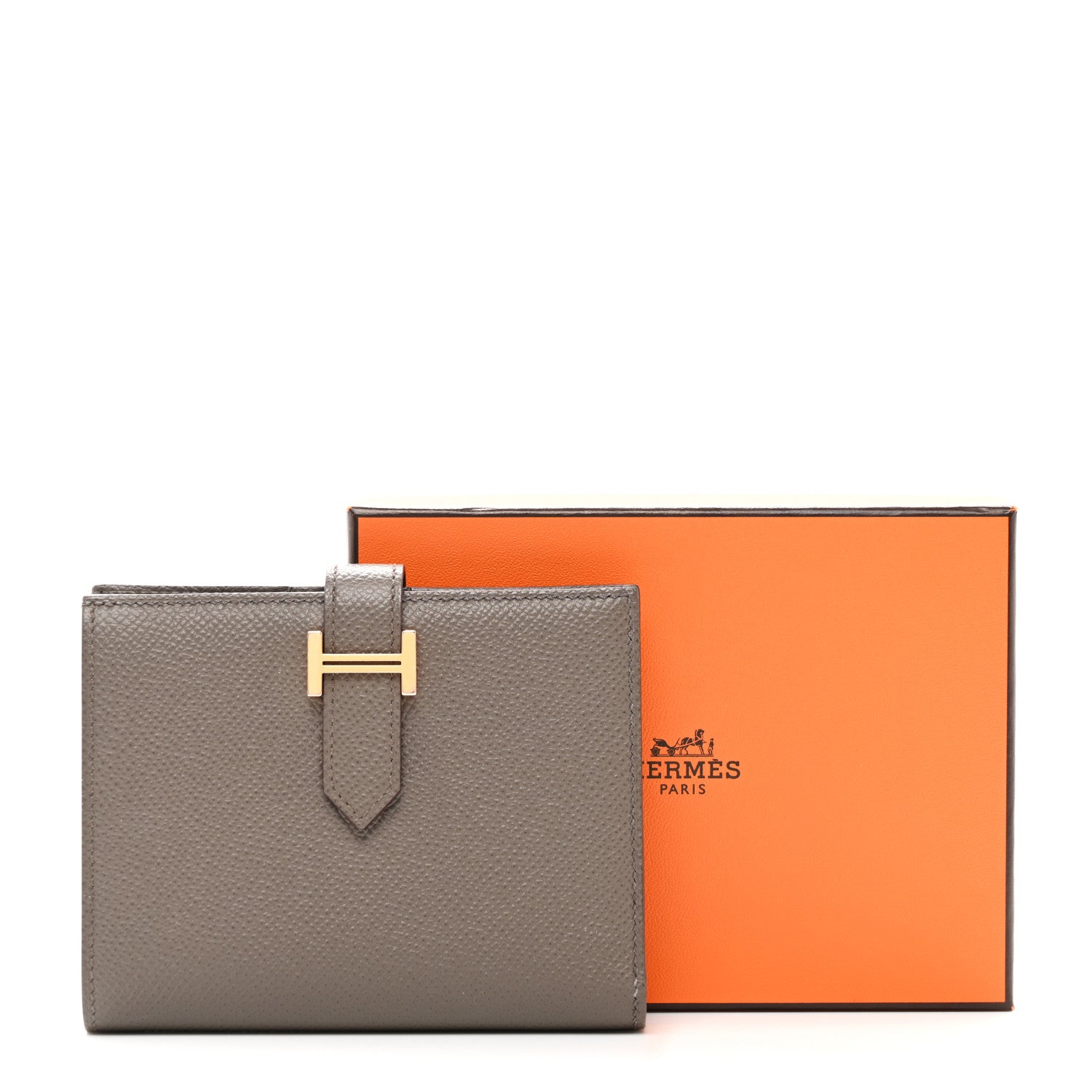 Hermes Epsom Bearn Compact Wallet Etain 8 of 8