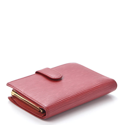 Louis Vuitton Epi French Purse Wallet Castillan Red 3 of 9