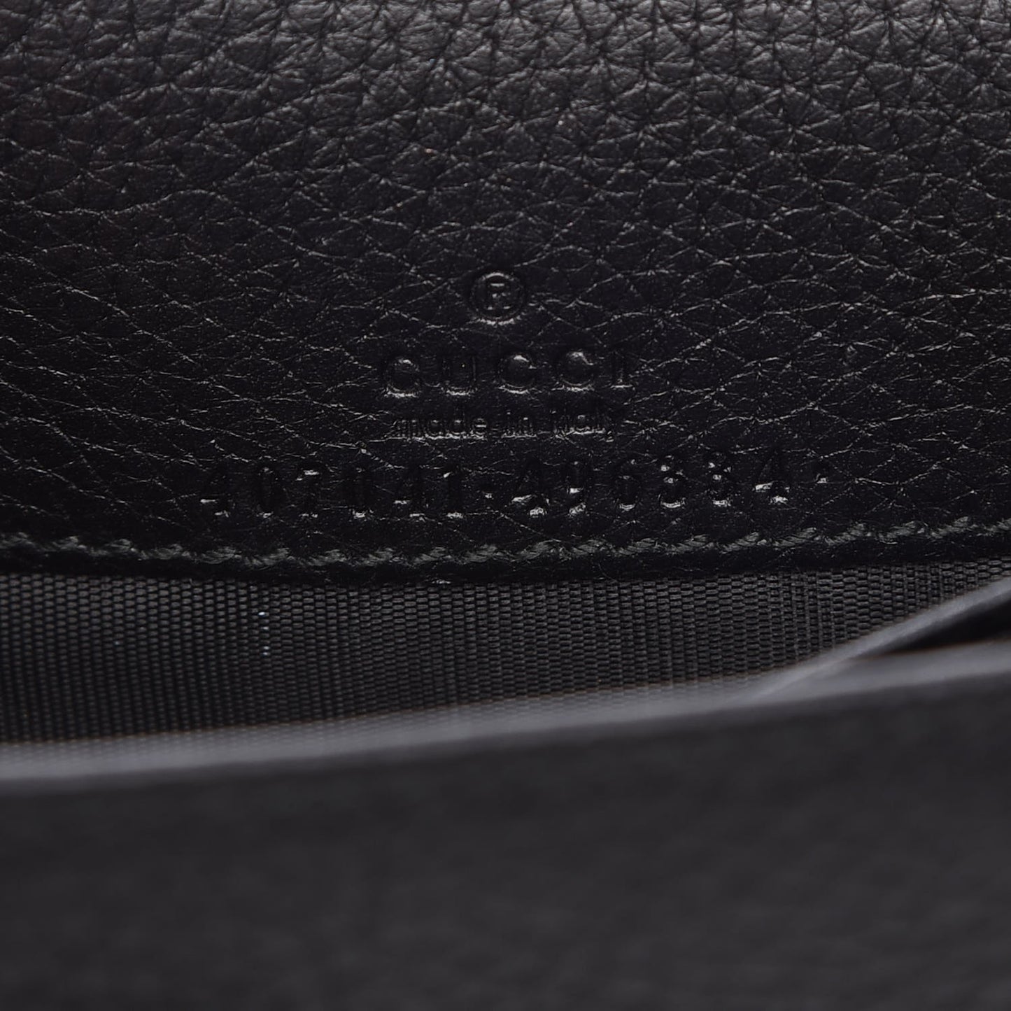 Pebbled Calfskin Soho Wallet on Chain Black