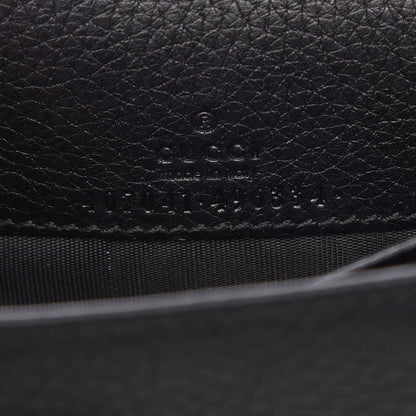 Gucci Pebbled Calfskin Soho Wallet on Chain Black 6 of 11