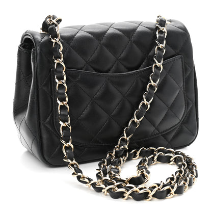 Chanel Lambskin Quilted Mini Square Flap Black 3 of 11