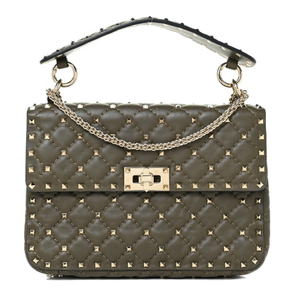 Valentino Garavani Nappa Medium Rockstud Spike Shoulder Bag Oasis 1 of 8