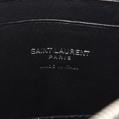 Saint Laurent Grain De Poudre Matelasse Monogram Mini Lou Camera Bag Black 5 of 8