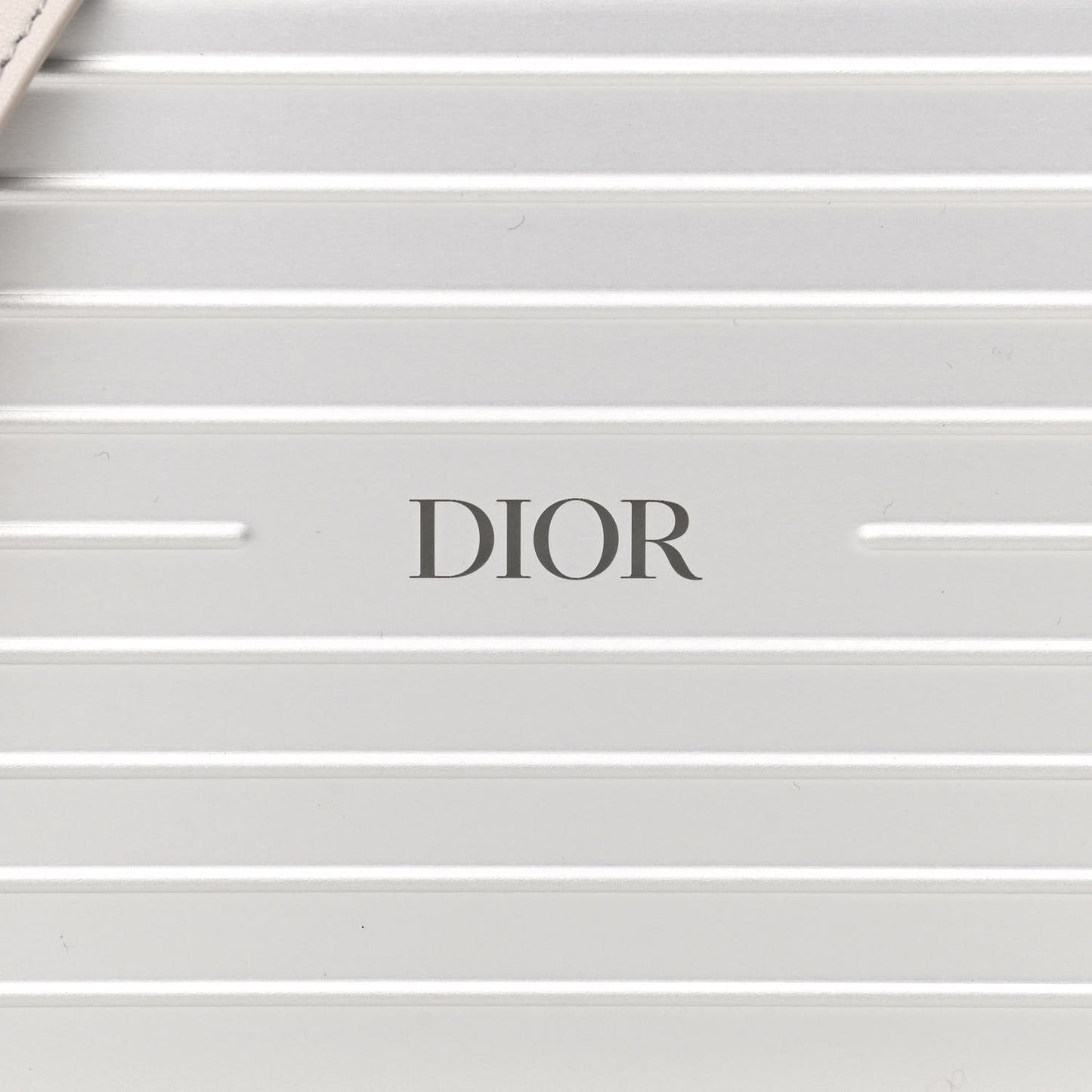 X RIMOWA Aluminum Personal Clutch On Strap Silver