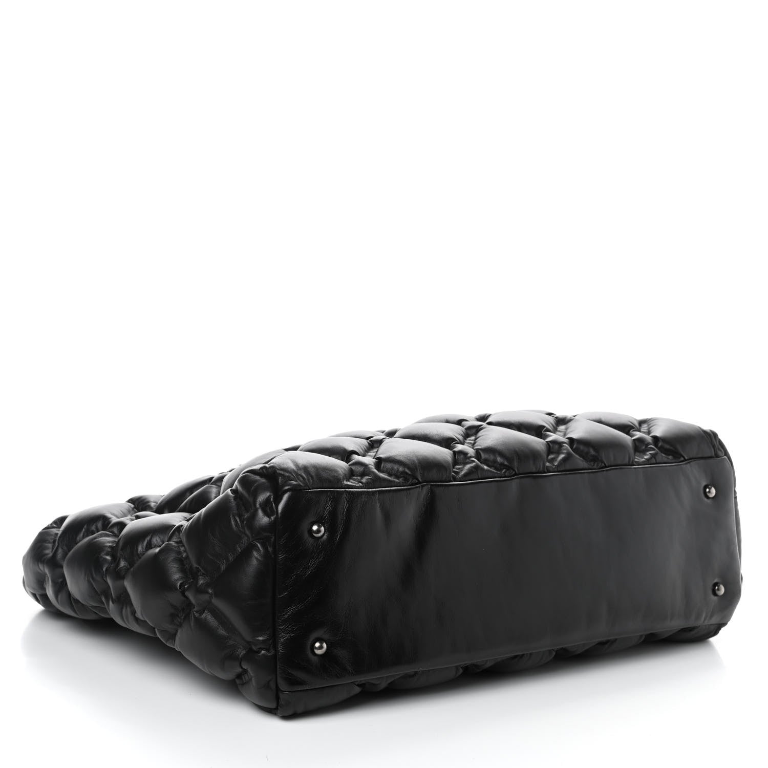 Chanel Calfskin Quilted Large Chesterfield Tote Black 4 of 10