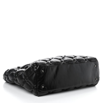 Chanel Calfskin Quilted Large Chesterfield Tote Black 4 of 10