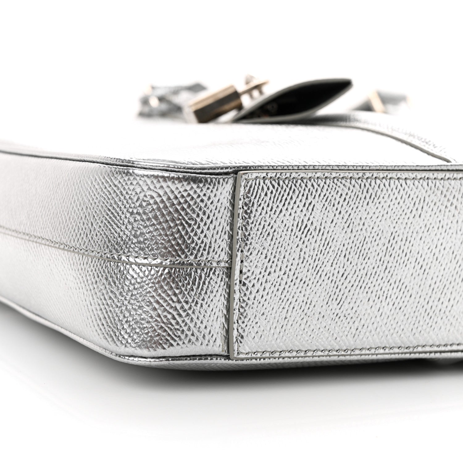 Celine Cartable Briefcase Silver 9 of 10