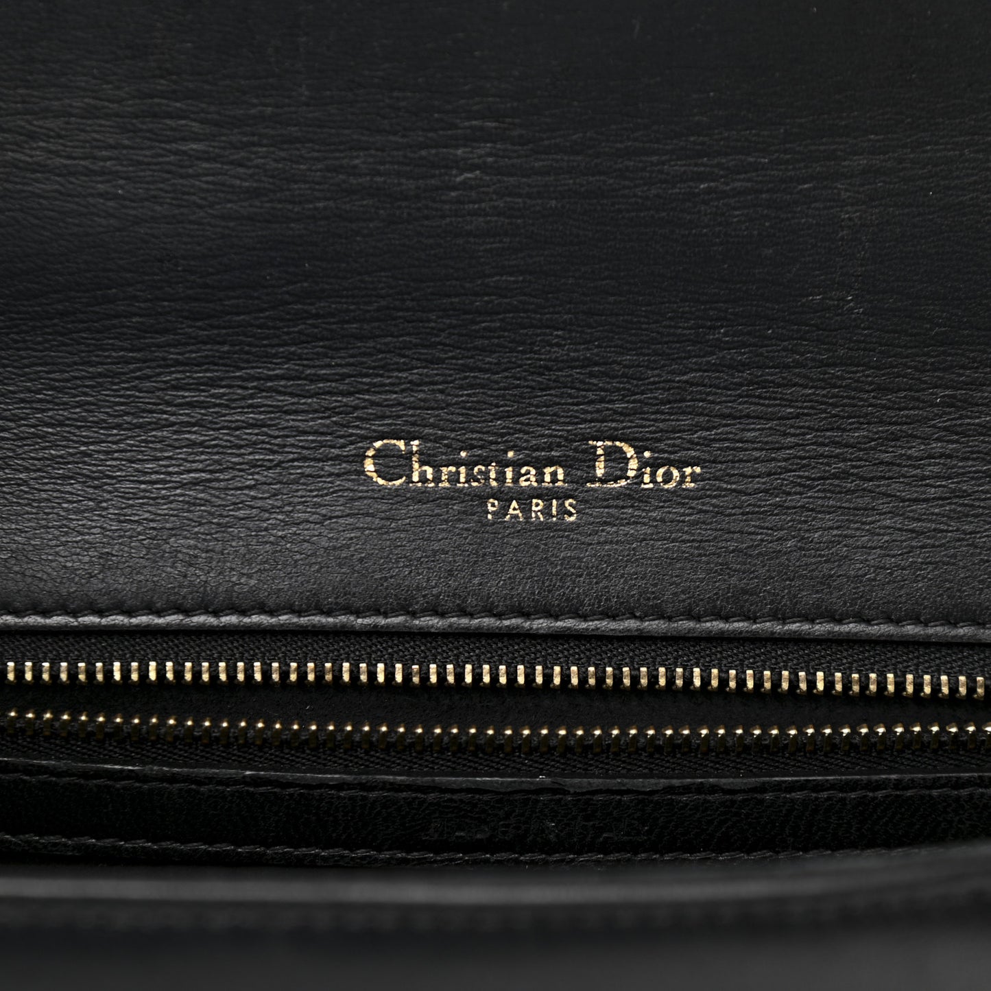 Lambskin Studded Medium Diorama Flap Bag Black